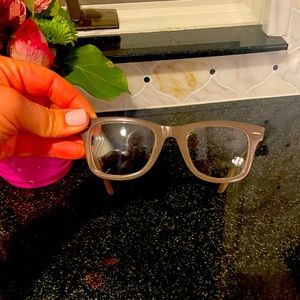 100% Authentic Ray Ban Wayfarer Glasses Frames Blonde/Tan, reading glasses 1.00